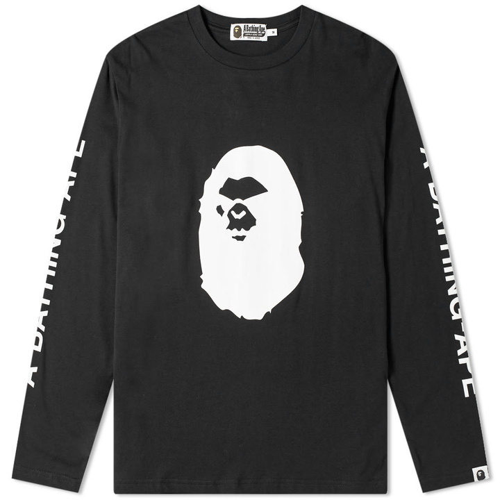 Photo: A Bathing Ape Long Sleeve Mad Face Wide Tee