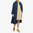 Armor-Lux Women's Stripe Dress in White/Curry