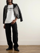 Balmain - Logo-Print Cotton-Jersey T-Shirt - White