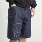 Pleasures Men's x Zero Skull Denim Shorts in Raw