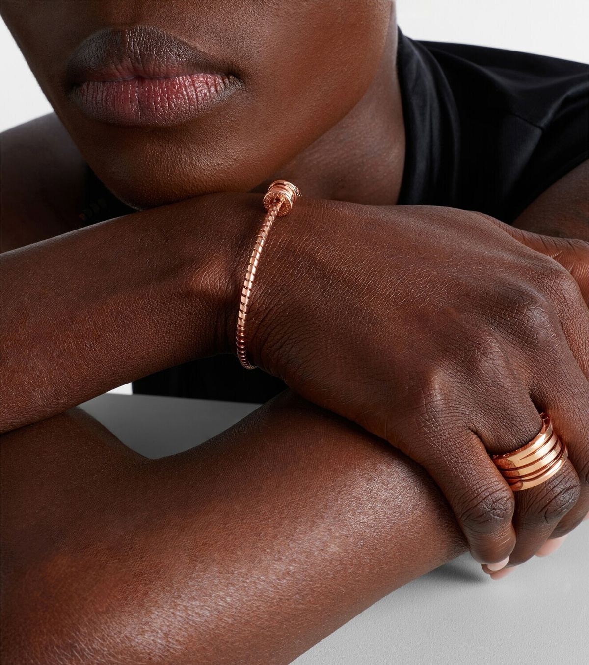 Bvlgari B.zero1 Tubogas 18kt rose gold bangle
