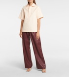 Deveaux New York - Savannah faux leather wide-leg pants