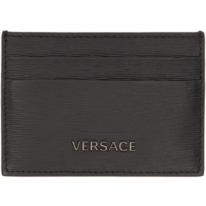 Photo: Versace Black Logo Card Holder