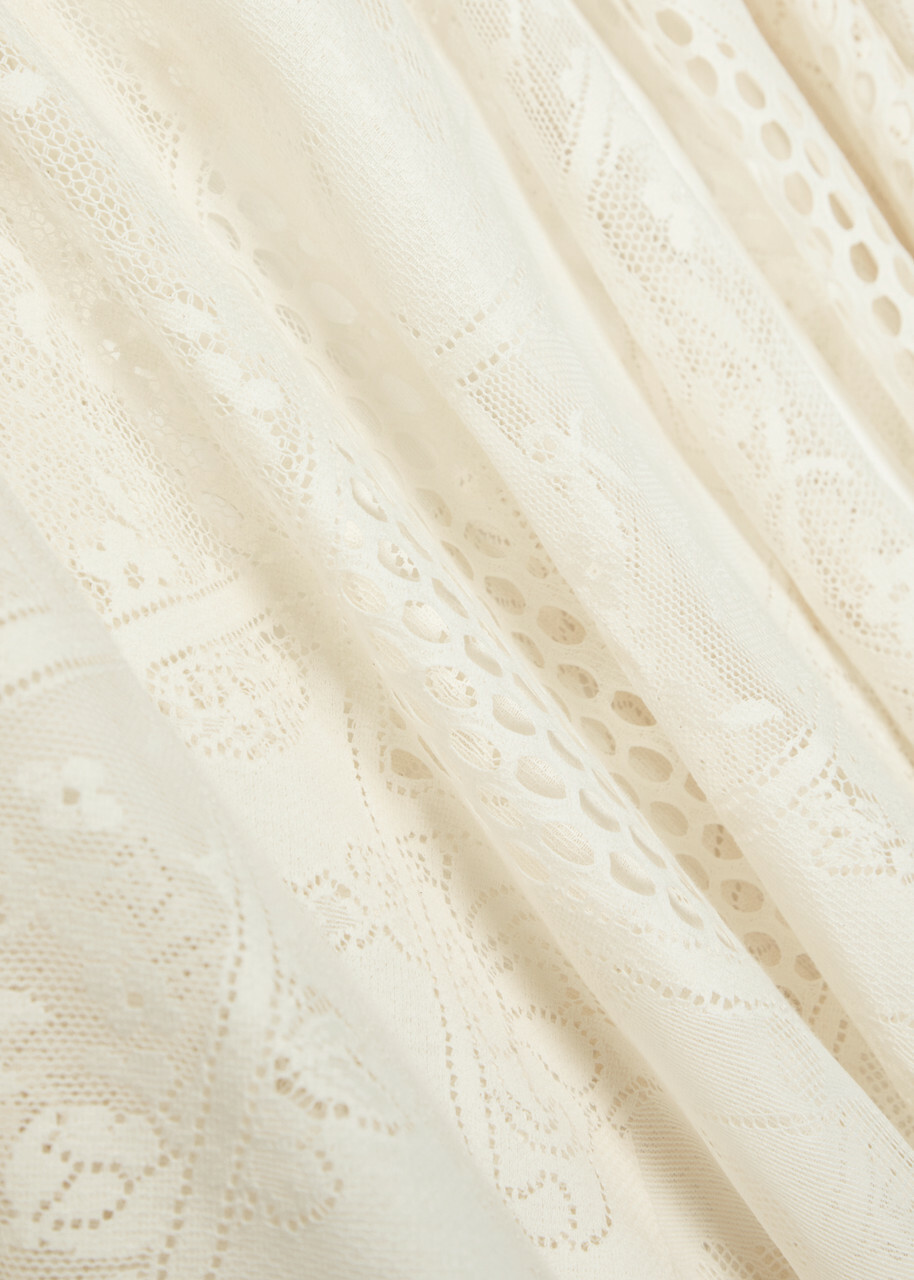 LA Double J Lace Shirt Cream
