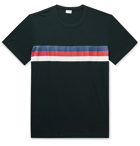 Onia - Johnny Striped Cotton and Modal-Blend Jersey T-Shirt - Blue