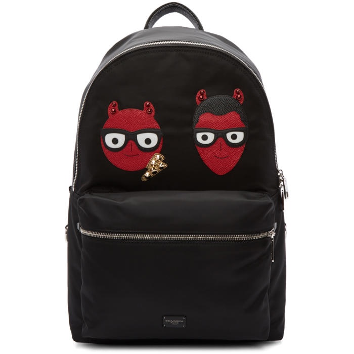 Photo: Dolce and Gabbana Black Devil Designer Backpack 