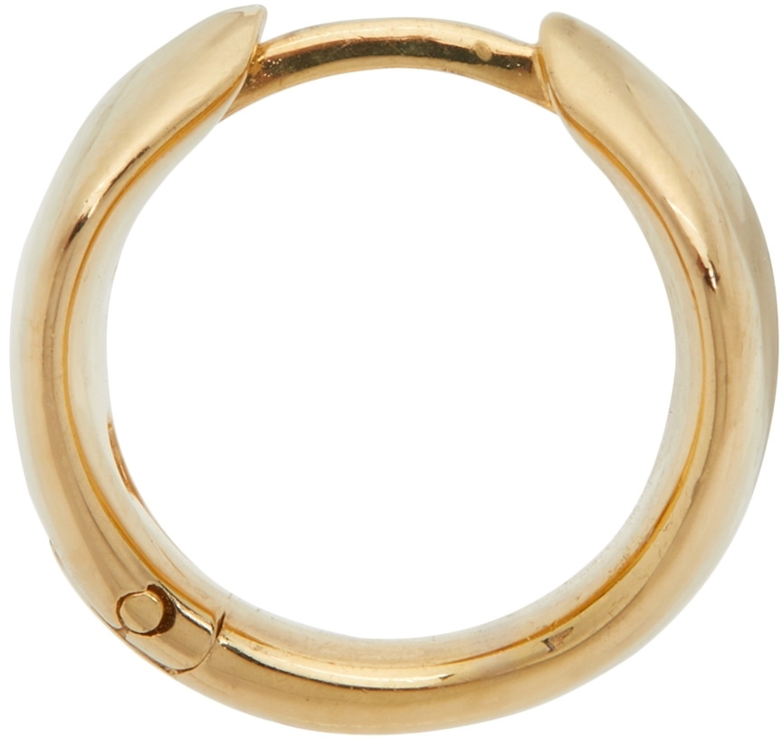 Sapir Bachar Gold Cobra Hoop Earrings