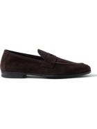 TOM FORD - Sean Suede Penny Loafers - Brown