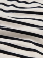 Hemen Biarritz - Dani Striped Organic Cotton-Jersey T-Shirt - Blue