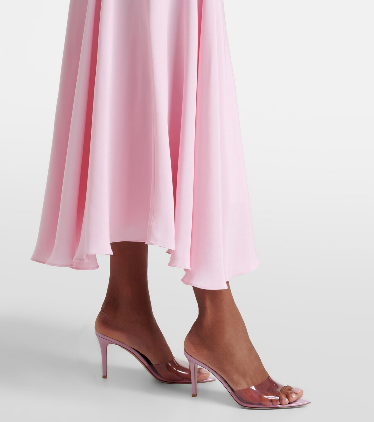 Rodarte Silk crêpe midi skirt