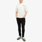 AMIRI Men's Short Sleeve Mesh Polo in Sand