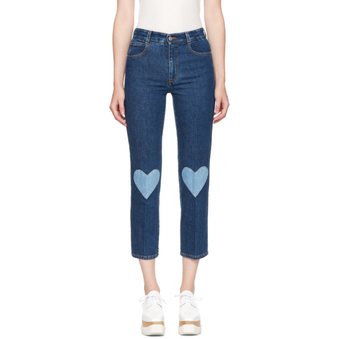 Photo: Stella McCartney Blue High Waist Cropped Skinny Jeans