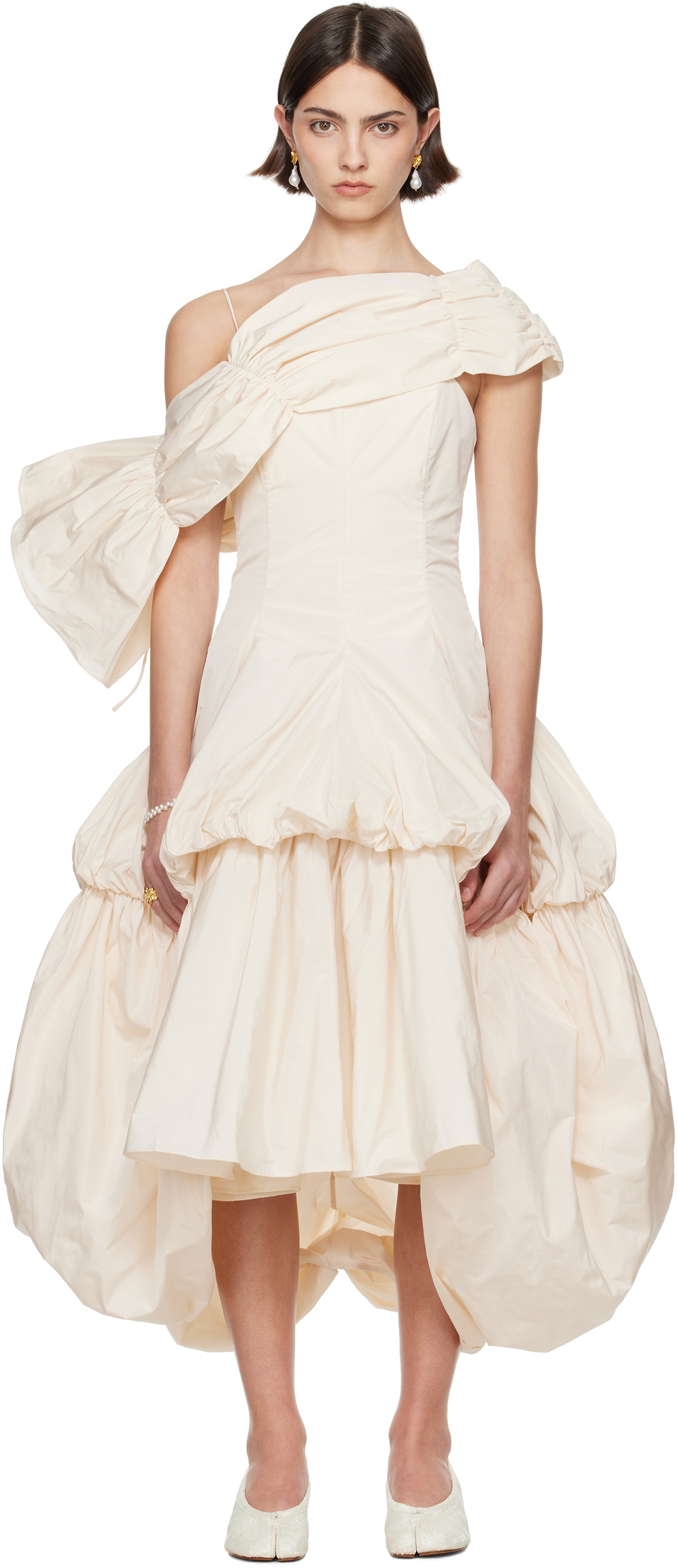 Renaissance Renaissance SSENSE Exclusive Bridal Capsule Dara Midi Dress