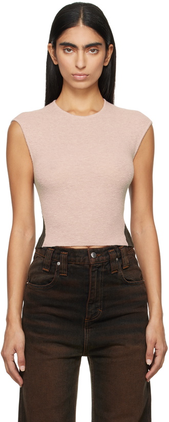 Photo: Eckhaus Latta Pink & Brown Twyla Tank Top