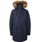 POLO RALPH LAUREN - RLX Alistair Faux Fur-Trimmed Padded Shell Hooded Parka - Blue