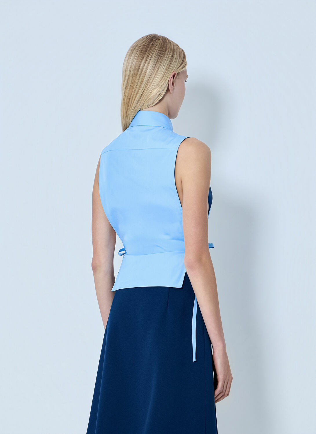 Miu Miu Poplin Sleeveless Shirt
