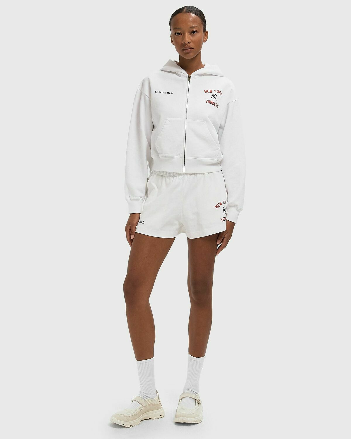 Sporty & Rich Homerun Disco Short White Womens Casual Short