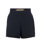 Valentino VLogo wool and silk shorts