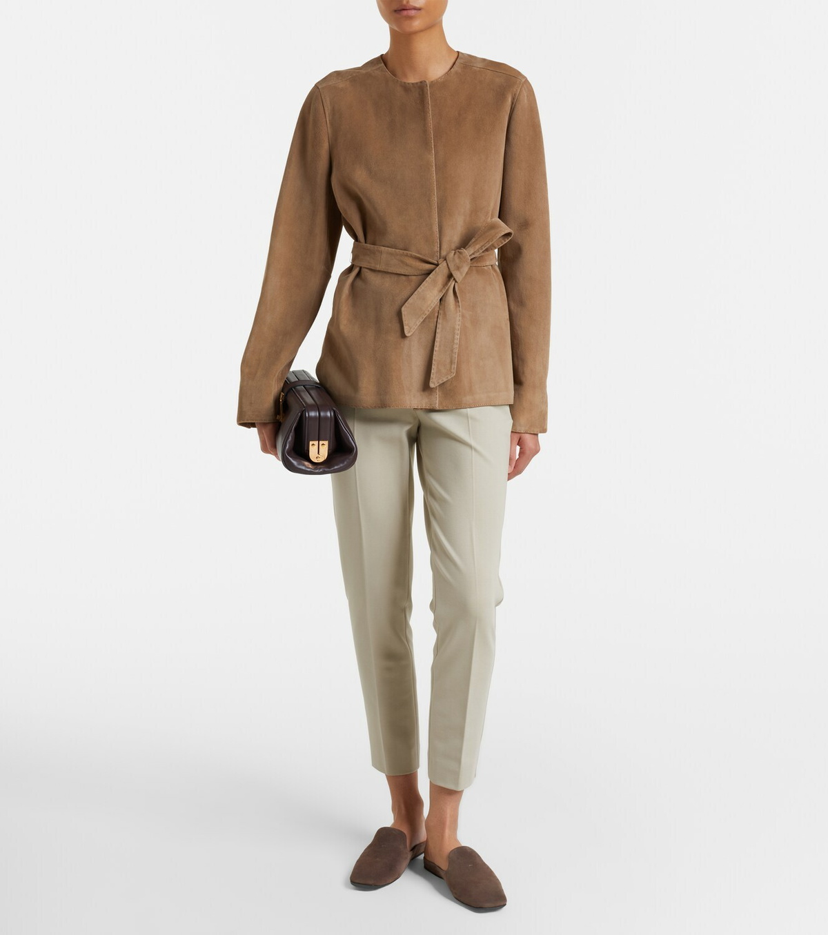 Max Mara Cropped jersey slim pants