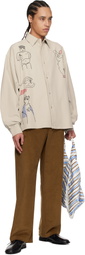 Glass Cypress Brown Corduroy Trousers