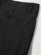 Stone Island Junior - Age 14 Logo-Appliquéd Stretch-Cotton Canvas Cargo Shorts - Black