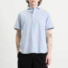 Danton Men's Round Collar Pull Over Shirt in Blue