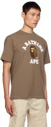 BAPE Brown College T-Shirt