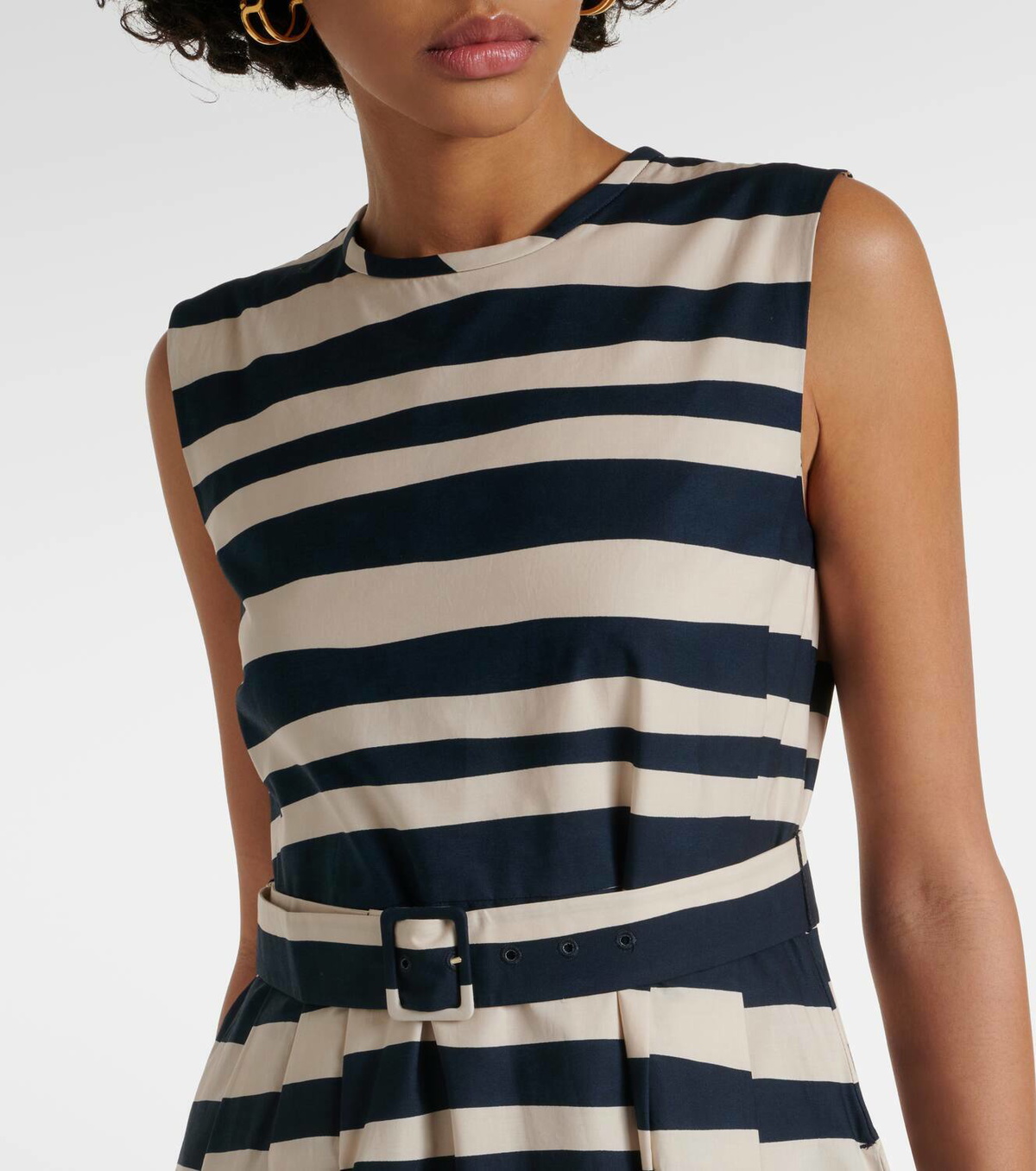 ☆DT☆入手困難☆コットンポプリンDress/ESMERALDA/'S MaxMara S Max Mara Esmeralda striped cotton midi dress S Max Mara