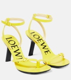 Loewe Petal leather sandals