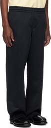 Lacoste Black Loose Fit Fleece Sweatpants