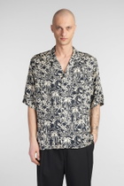 Laneus Shirt In Black Viscose