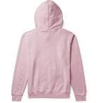 Les Girls Les Boys - Logo-Embroidered Loopback Cotton-Jersey Hoodie - Pink