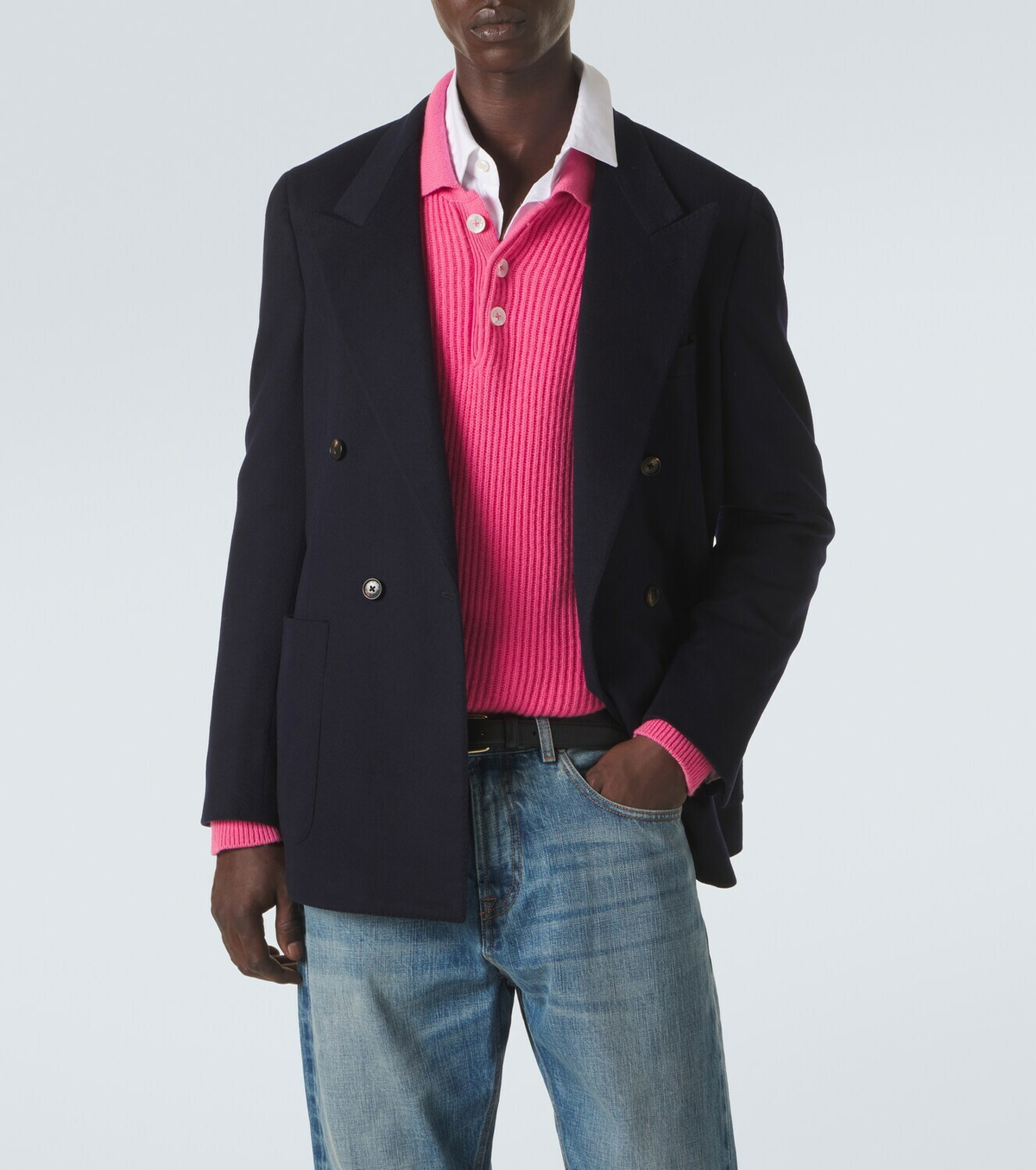 Umit Benan William double-breasted cashmere blazer