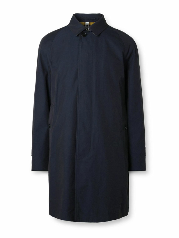 Photo: Burberry - Cotton-Gabardine Car Coat - Blue