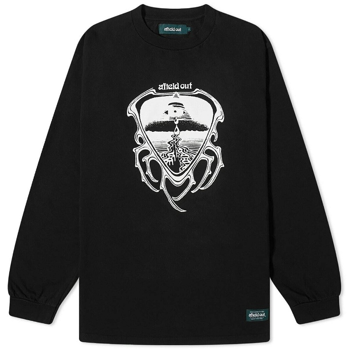 Photo: Afield Out Men's Long Sleeve Perception T-Shirt in Black