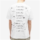 3.Paradis Men's x Edgar Plans Chalkboard T-Shirt in White