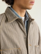 KAPITAL - Pinstriped Cotton-Blend Twill Jacket - Gray