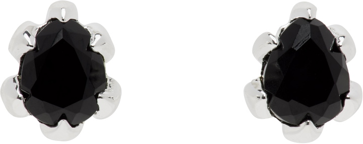 Photo: Stolen Girlfriends Club Silver Micro Onyx Stud Earrings