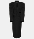 Balenciaga Cut Away oversized virgin wool coat