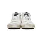 Golden Goose White and Black Wall Mid Star Sneakers