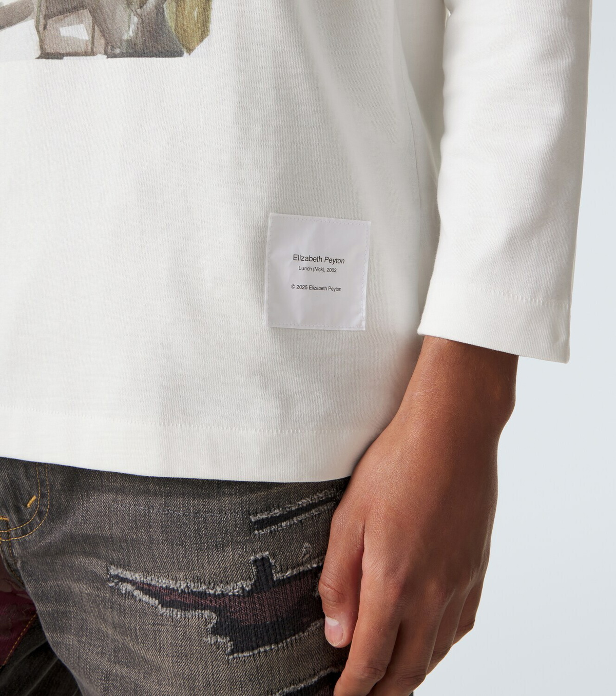 Junya Watanabe x Merz B. Schwanen cotton jersey T-shirt
