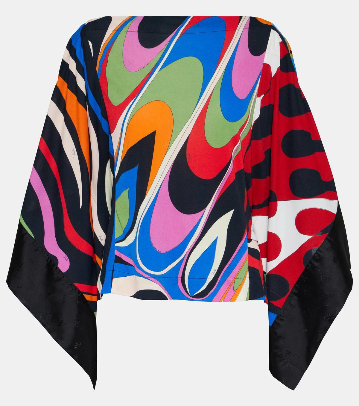 Pucci Patchwork draped blouse Emilio Pucci
