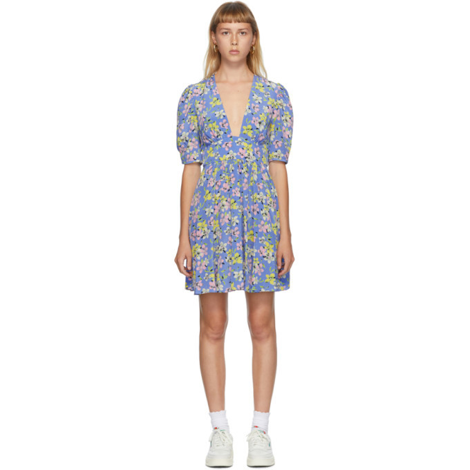 Photo: Les Reveries Blue Mini Gigi Dress