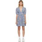 Les Reveries Blue Mini Gigi Dress