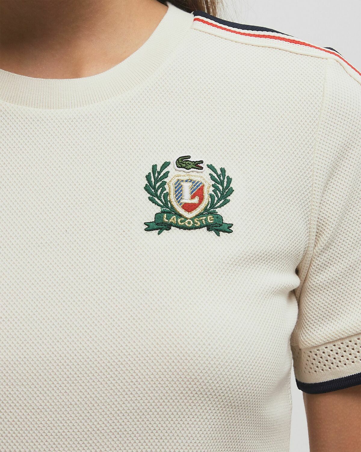 Lacoste TEE-SHIRT Beige Womens Shortsleefe