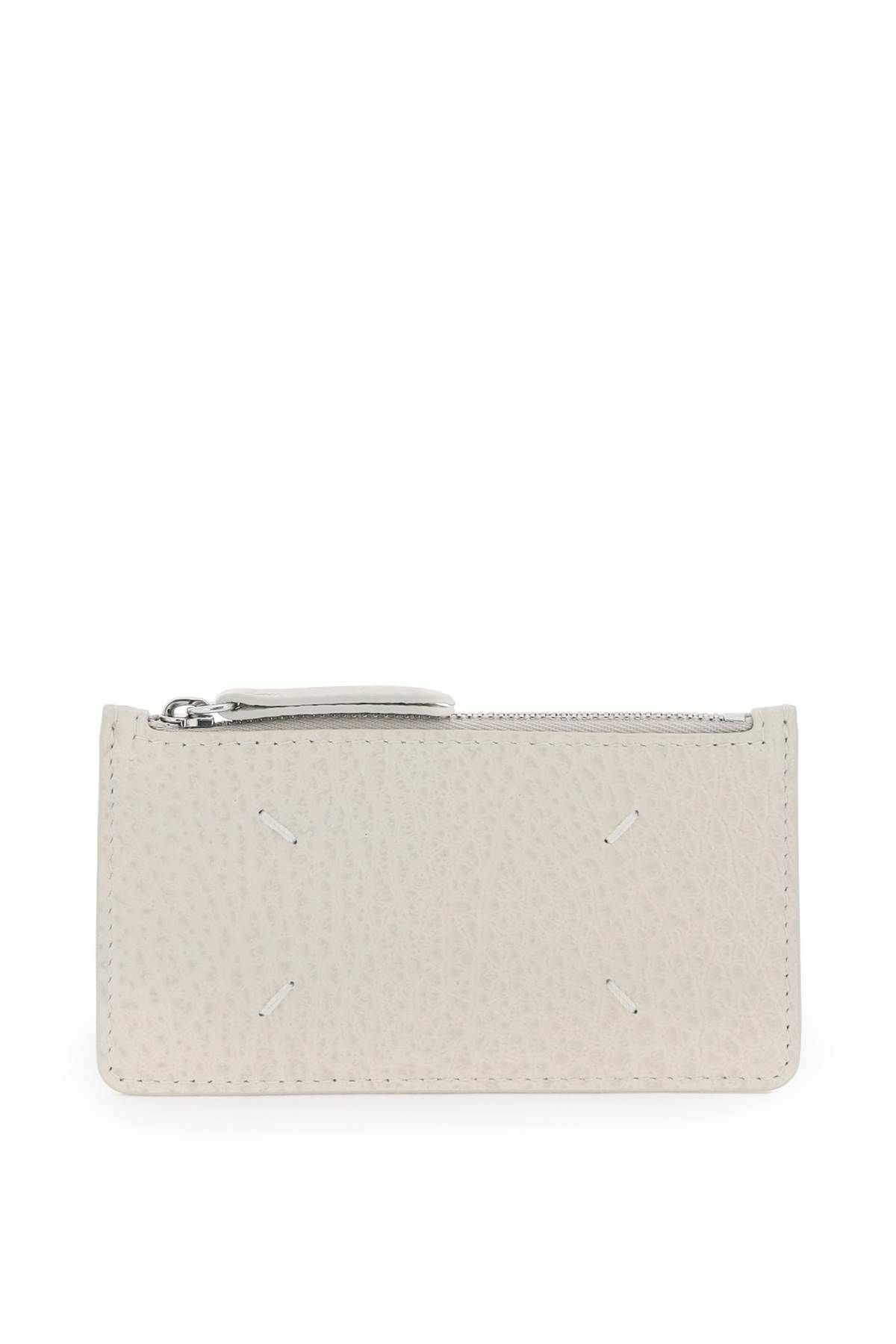 【MAISON MARGIELA】LEATHER CARD HOLDER WHITE Four Stitches Cardholder in White – SVRN