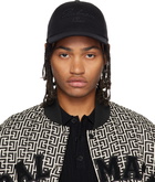 Balmain Black 'Balmain Signature' Cotton Cap