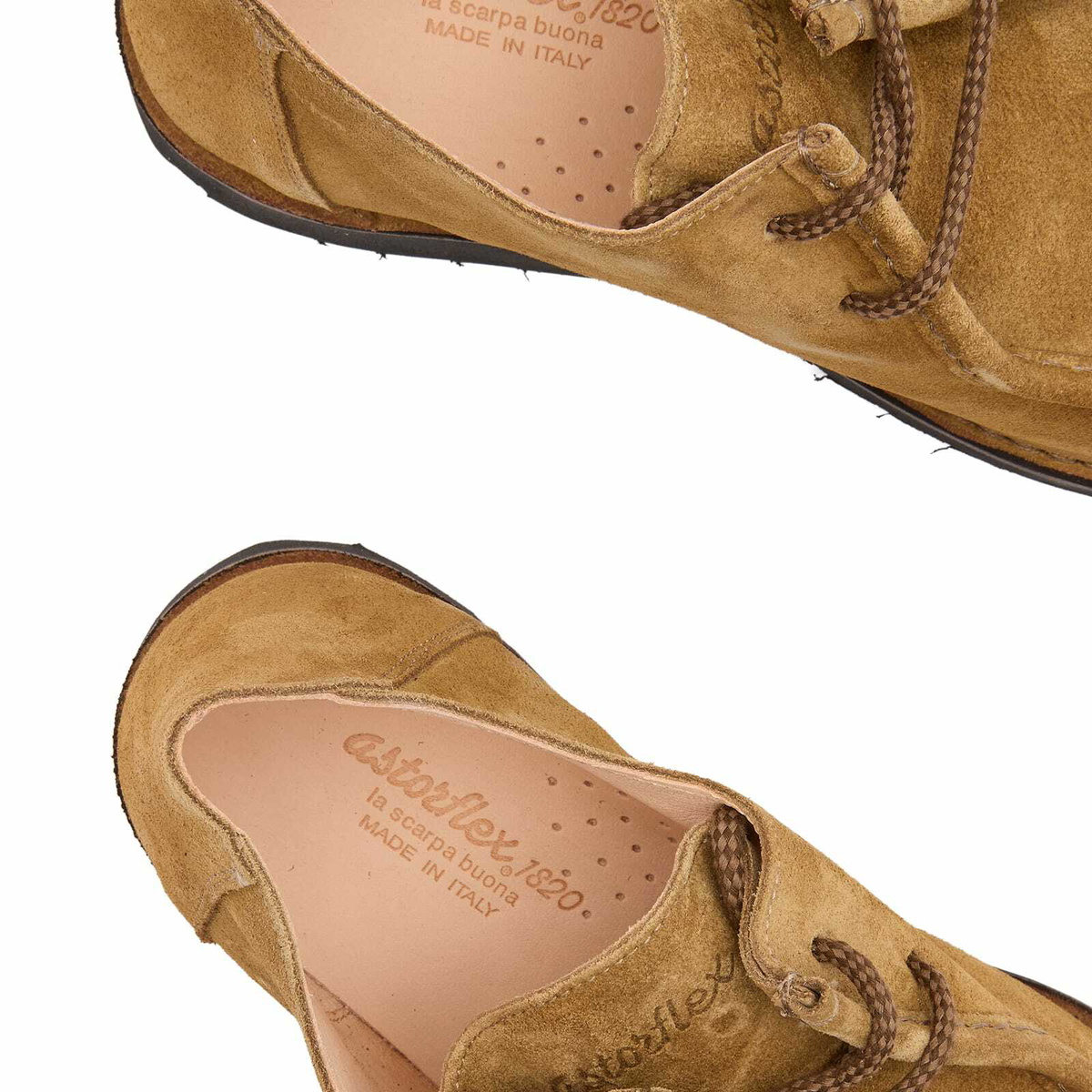 Astorflex Men's Beenflex Rubber Sole Suede Shoes in Whiskey