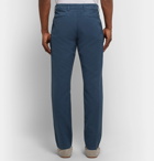NN07 - Karl Slim-Fit Cotton and Linen-Blend Trousers - Navy