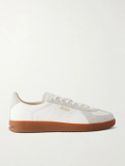 Polo Ralph Lauren - Bedford Suede-Trimmed Leather Sneakers - White